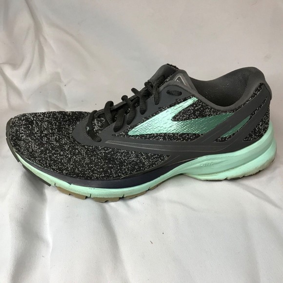 BROOKS LAUNCH 4 ATHLETIC SHOES ANTHRACITE/BEACH GLASS/SILVER SIZE WOMENS 9 - Picture 6 of 10